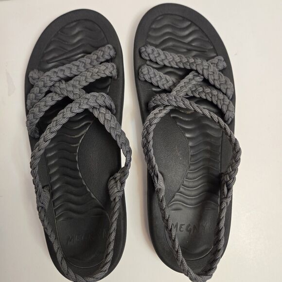 MEGNYA Comfort Sandals Planter Fasciitis Walking Arch Heel Support 11 / 42 Gray - Picture 1 of 13